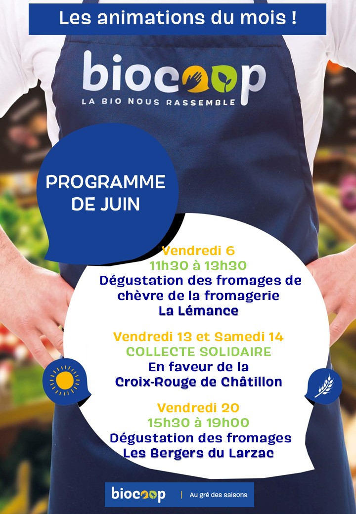 Les animations du mois de juin !