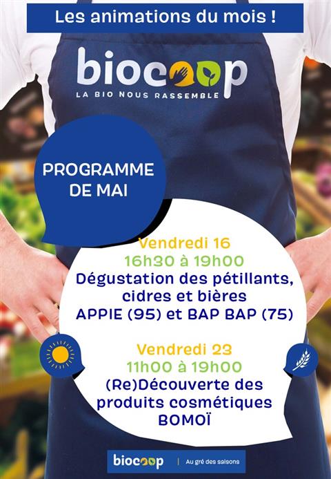 Les animations de mai en magasin !