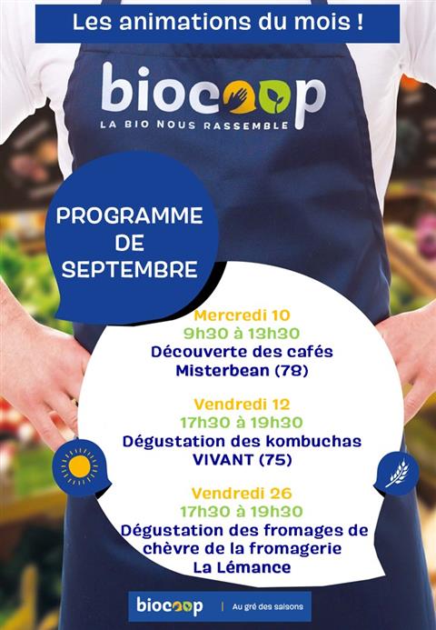 Les animations du mois en magasin !